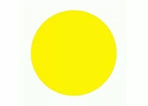 857826 - Наклейка информационный знак «Желтый круг» d - 150 мм 56-0014 (1)