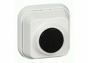 841545 - Systeme Electric BLANCA А10-4-011 кнопка звонка 0.4А белая с черной кнопкой (200!) (1)