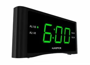 859387 - Радиобудильник HARPER HCLK-1006 green led H00002208 (1)