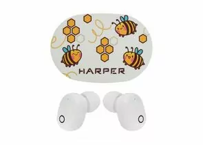 859472 - Наушники HARPER HB-534 bee (white) H00003191 (1)