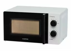 860027 - Микроволновая печь (СВЧ) HARPER HMW-20SM01, 700Вт, 20л, механ.упр., белый H00002930 (1)