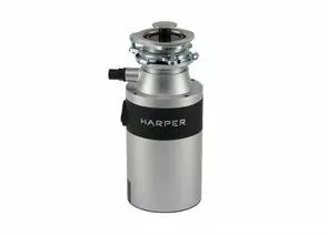 860050 - Измельчитель пищевых отходов HARPER HWD-600D01, 560Вт, 0,75л.с., 3600об/мин, d=9см, 1,4л, проточный (1)