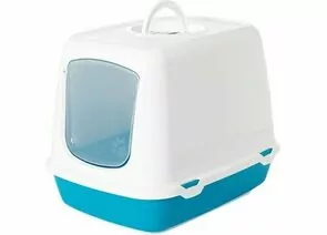 860393 - Туалет для кошек SAVIC OSCAR (50*37*39 см) холодный синий 85877 (1)