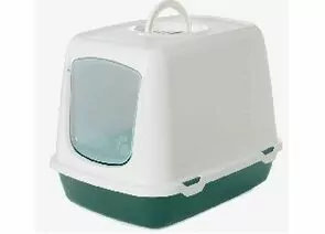 860394 - Туалет для кошек SAVIC OSCAR (50*37*39 см) холодный зеленый 85878 (1)