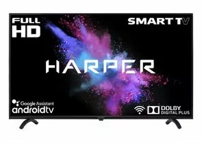 861154 - Телевизор HARPER 40F721TS, 40, 1920х1080, FULL HD, Android 9.0, DVB-T/T2/C, HDMI 1.4, USB 2.0*2 (1)