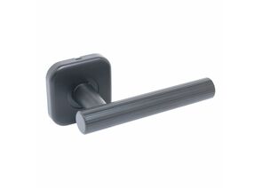 862679 - Комплект ручек для металлических дверей БУЛАТ РФ 04.02 ФОРТЕ матовый черный(20) (1)