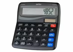 862939 - Perfeo калькулятор PF_B4852, бухгалтерский, 12-разр., черный (1)