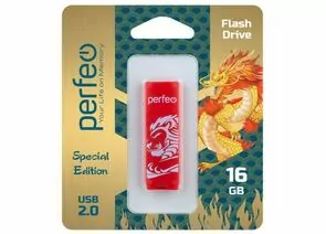 771277 - Флэш-диск USB 16GB Perfeo C04 Red Lion (1)