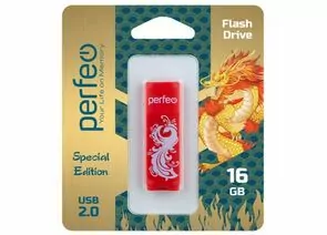 771278 - Флэш-диск USB 16GB Perfeo C04 Red Phoenix (1)