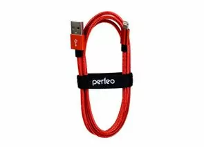 771561 - Кабель USB(A)шт. - 8 pin шт. (iphone), красный, 3 м Perfeo (I4310) (1)