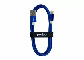 771563 - Кабель USB(A)шт. - 8 pin шт. (iphone), синий, 3 м Perfeo (I4312) (1)