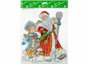 872340 - Наклейка Дед Мороз со Снегурочкой SYTHA-2823031 Волшебная страна (1)