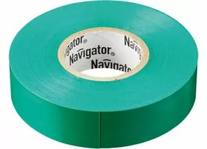 642169 - Navigator изолента ПВХ 15/10 зеленая (10!), 71232 (1)