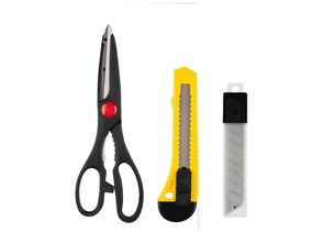 870372 - Набор инструментов 7 предметов (ножницы, нож технич, лезвия) 105597 (1)