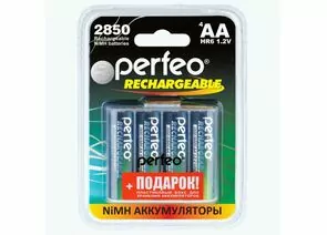 870478 - Ак-р Perfeo AA2850mAh/4BL+ BOX Пластик PF AA2850/4BL+BOX PL (1)
