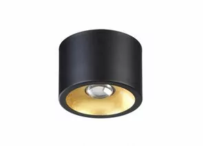 871096 - ODEON LIGHT 6669/1CL HIGHTECH ODL19 255 черн с зол.фольгир. накл.св-к LED GU10 1x7W GLASGOW (1)