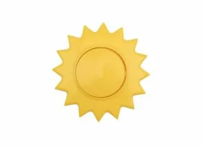871797 - KRANZ HAPPY выкл. 1 кл СУ, Солнце, 10 А, желтый KR-78-0617 (1)