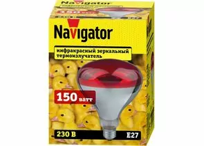 866352 - Navigator Лампа ИКЗК 150W E27 230-150 NI-R125-150-230-Е27-ИКЗК 93 971 (12!) (1)