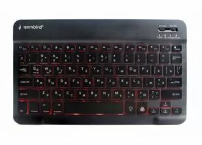867230 - Клавиатура беспроводная Gembird KBW-4N, 78кл, Bluetooth, ножн.тип клавиш, ультра-тонкая (1)