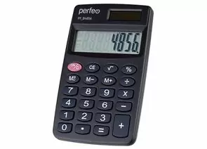 862943 - Perfeo калькулятор PF_B4856, карманный, 8-разр., черный (1)