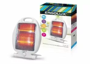 864685 - Обогреватель кварцевый инфракр. ERGOLUX ELX-QH01-C01 рег. мощн. 500/1000W белый 220-240V (1)