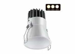 839545 - NOVOTECH 358908 SPOT NT22 228 бел. встр. св/д св-к LED 2K-4K-6K 12W 220V LANG (1)