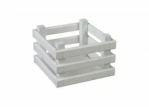 867403 - Ящик деревянный для хранения Polini Home Boxy, 18х18х12 см, белый (мест 1) (1)