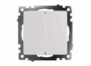 871902 - Stekker Катрин мех. выкл. проходной 2 кл. 10А белый GLS10-7107-01 49166 (1)