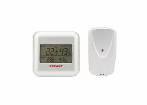 879590 - Термометр электронный S3341BF, часы, беспроводной датчик REXANT 70-0596 (1)