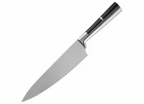 876975 - Нож поварской PROFI, лезвие 20см, цельнометалич со вставкой пластик 106016 Leonord (1)