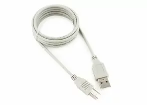 880136 - Кабель USB (A)шт. - USB 2.0 USB (B)шт. Cablexpert AM/BM, медь, 1.8м, серый, пакет 21410 (1)
