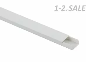 686435 - ЭРА Кабель-канал ПВХ 20х10 белый 2м (100м! в уп., цена за 1м) KK-W-20-10 9244 (1)