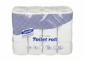701096 - Бумага туалетная Luscan Professional 24рул/уп, 2сл бел втор втул 21,88м 175л 396249 (1)