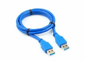 711080 - Кабель USB(A)шт - USB(A)шт. 3.0 Pro Cablexpert, AM/AM, 1м, экран, синий, пакет (1)