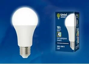 726322 - Лампа св/д Uniel SMART ЛОН A60 E27 10W(900lm) 4000K датч.освещенности LED-A60-10W/4000K/E27/PS (1)