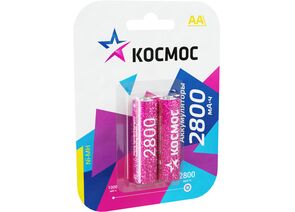 167780 - Аккумулятор Космос /R6 2800mAh Ni-MH BL2 (1)