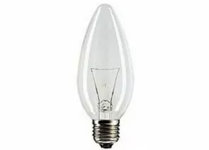 247721 - Лампа ДС 40W E27 (уп.100шт.) свеча прозрачная, цветная гофра (Калашниково) (1)