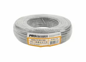 679572 - PROconnect кабель витая пара F/UTP (FTP) 4х2х24 AWG Cat5e CCA, 50м (цена за бухту) 01-0142-3-50 (1)