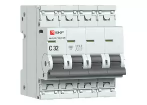 841403 - EKF автоматический выкл. ВА 47-63N 4P 32А (C) 6кА PROxima M636432C (1)