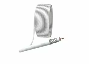 873736 - ЭРА SIMPLE кабель коакс. RG-6U, 75 Ом, CCS (оплетка Al 32%) белый, 100м (цена за м) (1)