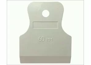 729699 - 3-ON Шпатель резиновый, 60 мм, белый, эконом,(цена за шт.) 02-04-306 (1)
