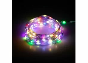 866356 - ЭРА Умная гирлянда-нить 100 LED 10 м RGB ПДУ Bluetooth упр.моб.прилож. USB IP20 ERASG -01 (1)