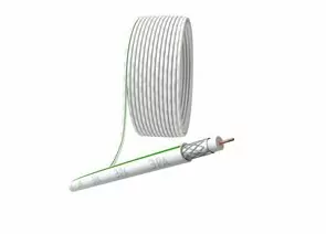 888195 - ЭРА кабель коакс. SAT 703 B, 75 Ом, CCS (оплетка Al 75%), 100м, белый (цена за м) (1)