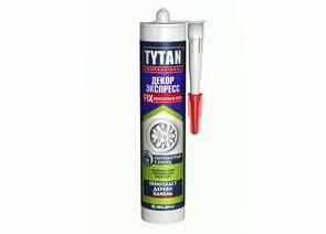 859506 - Tytan (Титан) Professional клей монтажный Декор Экспресс, белый 310мл, картридж, арт.16103 (1)