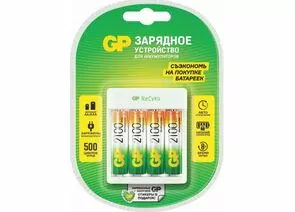 888407 - Зарядное устройство GP R03/R6x2/4 (+акк.4xR6x2100mAh) E411/210AAHCCS-2CR1 (1)