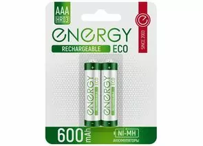 889274 - Аккумулятор Energy Eco NIMH-600-HR03/2B (АAА) (цена за шт, мин 2 шт) 104986 (1)