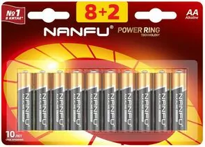 850497 - Элемент питания Nanfu LR6/316 BL10 (1)
