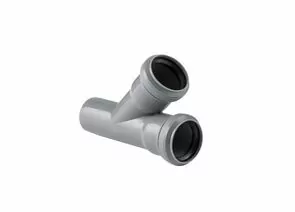 868974 - РосТурПласт Тройник канализационный ВК 40/40х45 мм, серый, 36381 (1)