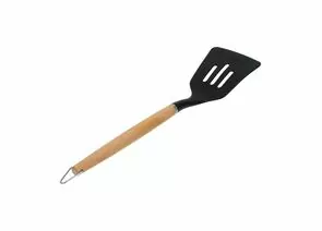 890968 - Лопатка кулинарная нейлоновая, буковая ручка, 33,5см 17772 Marmiton (1)