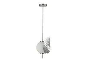 891843 - ODEON LIGHT 4865/1 MODERN ODL_EX22 81 серебр./белый/стекло Подвес E14 1x40W JUNGLE (1)